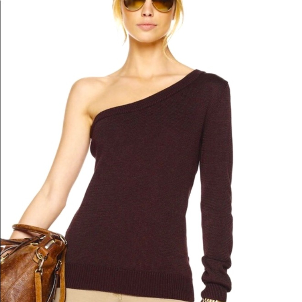Michael KORS asymmetrical one shoulder sweater